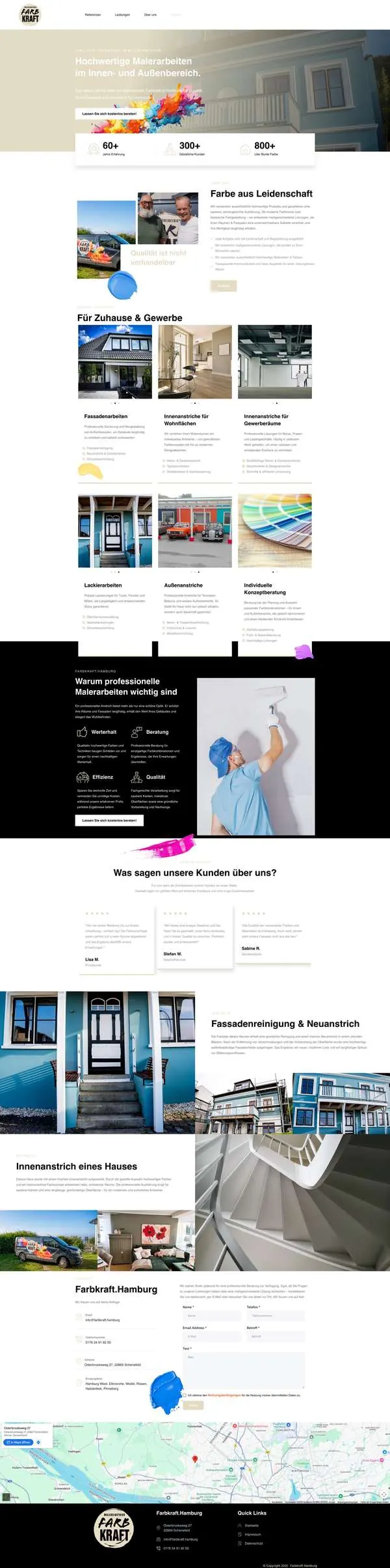 Website Farbkraft Hamburg